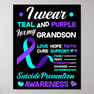 Bära och Lila för min morson Suicide Poster