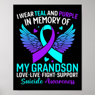 Bära och Lila för min morson Suicide Poster