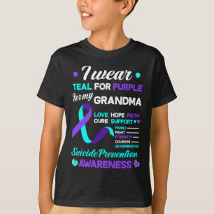 Bära och Lila för mormsuicide Prev T Shirt