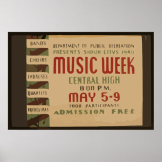 Bära och stil-underhållning poster det förflutna