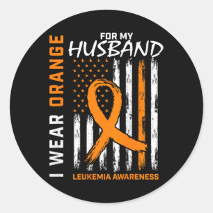 Bära Orange för Make Leukemi Awareness America Runt Klistermärke