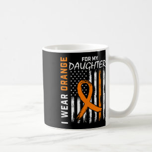 Bära Orange för min dotter Leukemi Cancer Awaren Kaffemugg