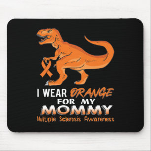 Bära Orange för min Mamma Dinosaur Många Scleros Musmatta