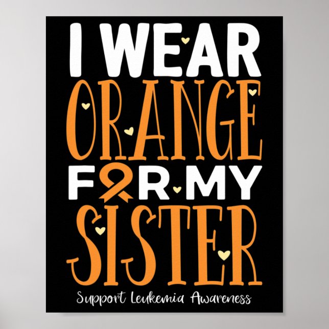 Bära Orange för min sjuksköterskas medvetenhet om  Poster (Framsidan)