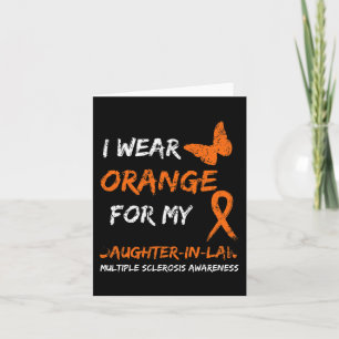 Bära Orange för min svärdotter Många Sclero Kort