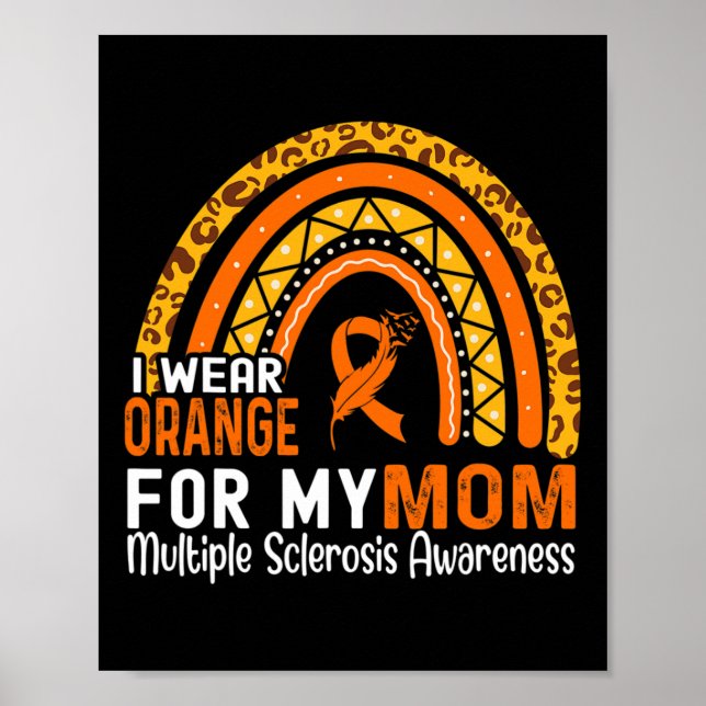 Bära Orange för mina sklerosvärgar vid Mamma Många Poster (Framsidan)