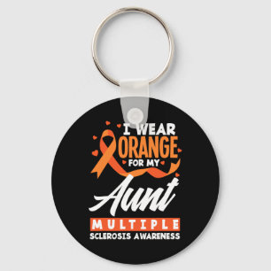 Bära Orange för Sclerosis Awarene i Moster Nyckelring