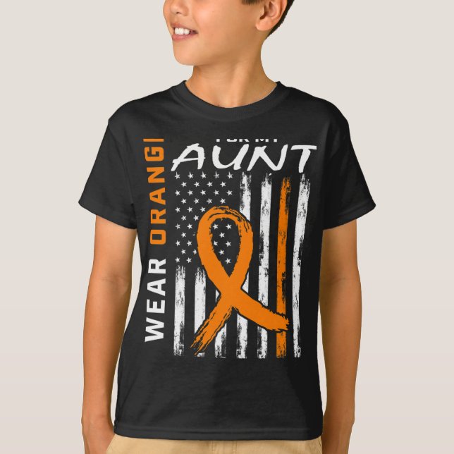 Bära Orange för Sclerosis Awarene i Moster T Shirt (Framsida)