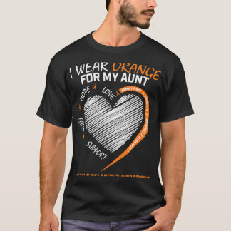 Bära Orange Moster Många Sclerosis Apparel Awa T Shirt