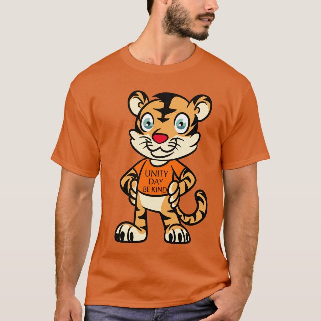 bära orange-skjorta enhetsdag rolig t shirt (Framsida)