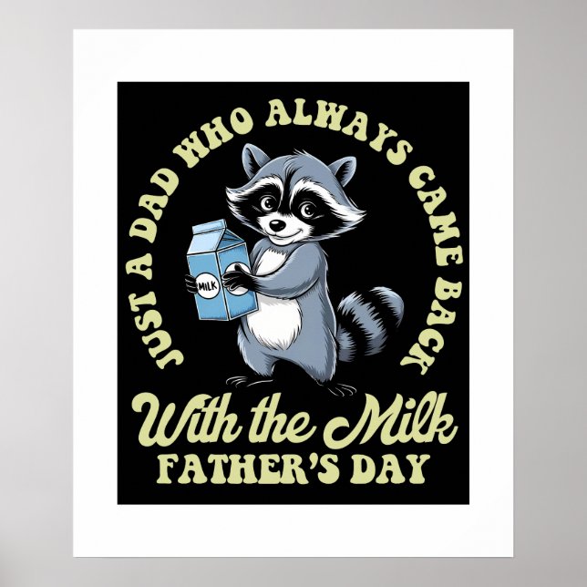 Bara Pappa som kom tillbaka med den Mjölk-funna ra Poster (Framsidan)