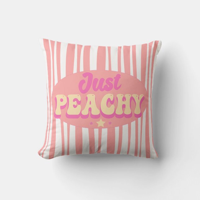Bara peach Cute Sarcastic Quote Kudde (Framsida)
