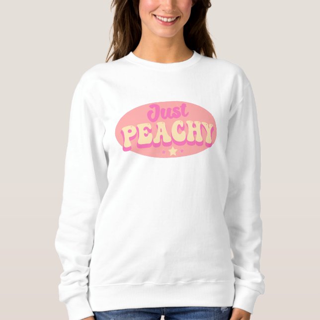 Bara Peachy Cute Quote T Shirt (Framsida)