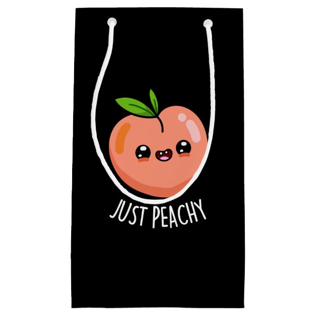 Bara Peachy Funny Peach Pun Mörk BG (Framsidan)