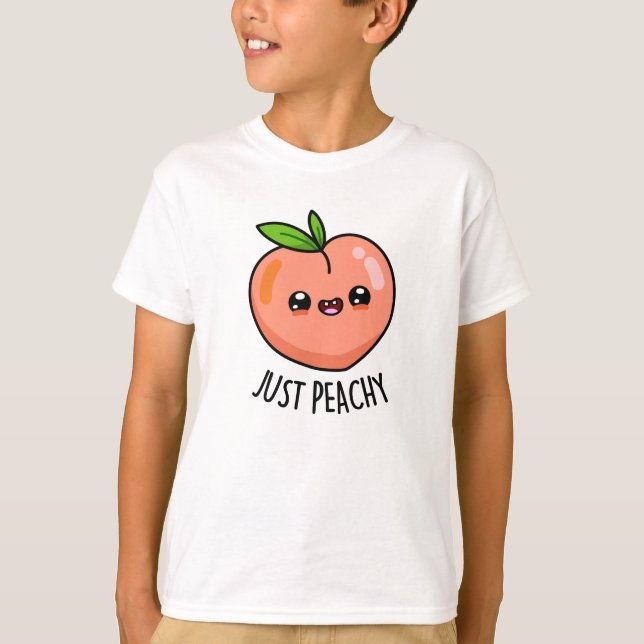 Bara Peachy Funny Peach Pun T Shirt (Framsida)