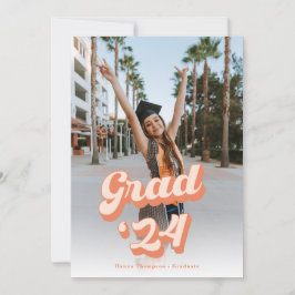 Bara Peachy Grad Announcement Meddelande