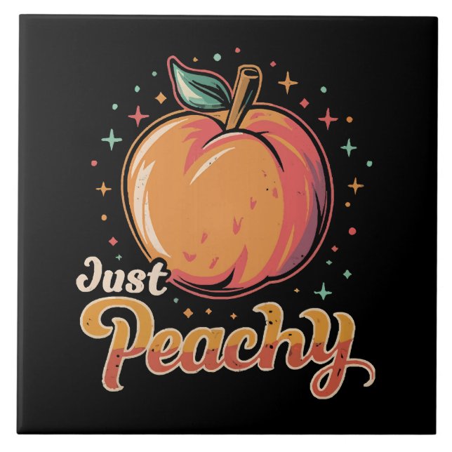 Bara peachy! kakelplatta (Framsidan)