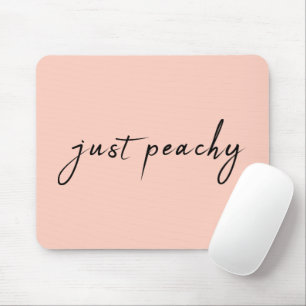 Bara Peachy Modern Minimalistisk klumpskript Musmatta