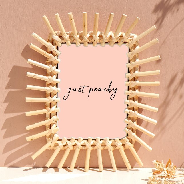 Bara Peachy | Modern Minimalistisk klumpskript Poster (Skapare uppladdad)