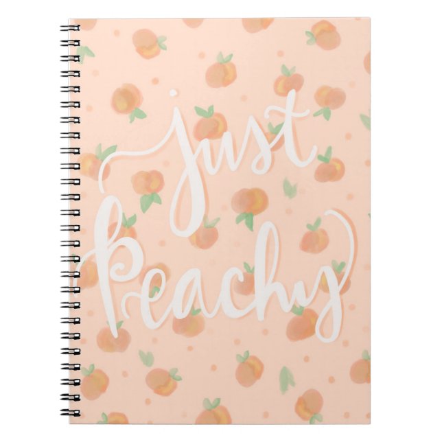 Bara peachy notebook (bärbar) anteckningsbok (Framsidan)