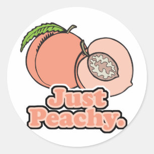Bara Peachy Peach Runt Klistermärke