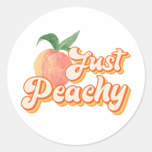 Bara Peachy Runt Klistermärke