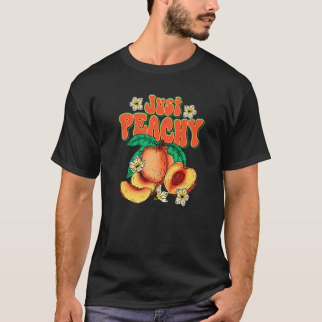 Bara Peachy Vintage, sommarpersika T Shirt (Framsida)