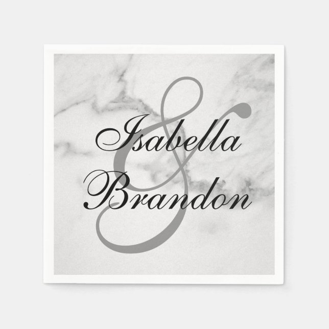 Bara Perfekt Marble Napkin Pappersservett (Framsidan)