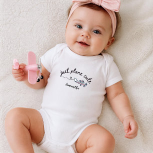 Bara Platt Cute Rosa Flygplan Personlig Flicka T Shirt