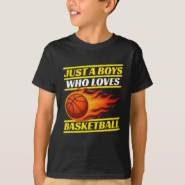 Bara pojkar som kärlek basket t shirt