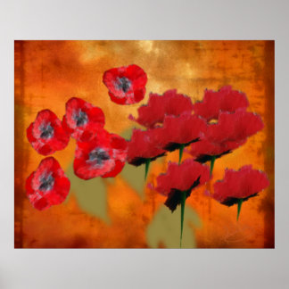Bara poppies poster