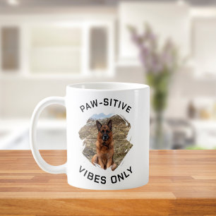 Bara positiv vibb GSD hund foto Kaffemugg