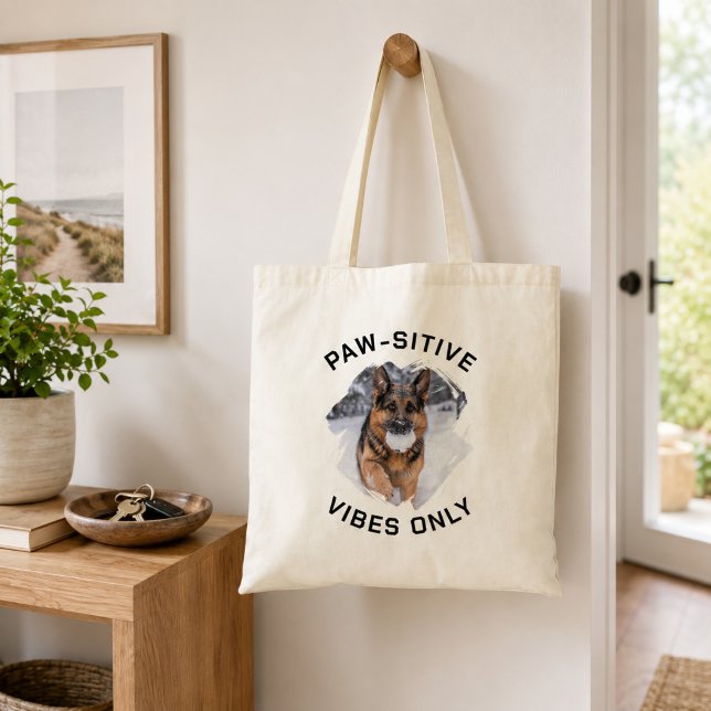 Bara positiv vibb GSD hund foto Tygkasse (Skapare uppladdad)