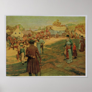 Bära pudra till Perry på Lake Erie, 1911 Poster