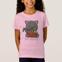 Bara purrfect - Cat Eating Ramen T Shirt