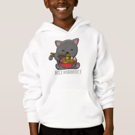 Bara purrfect - Cat Eating Ramen T Shirt
