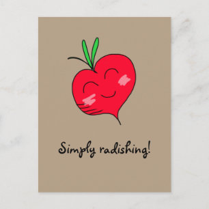 "Bara Radishing!" vykort