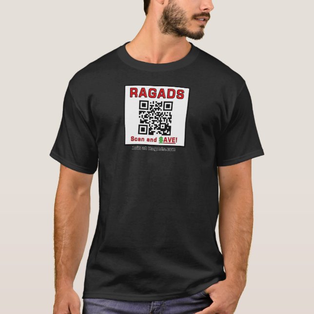 Bära Rag Ads och GET BETALAT! T Shirt (Framsida)