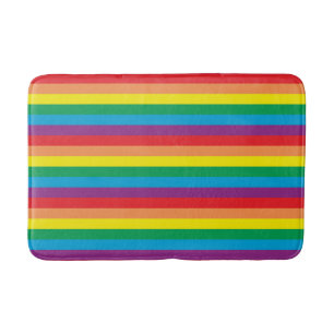 Bara Rainbow Mönster Badrumsmatta