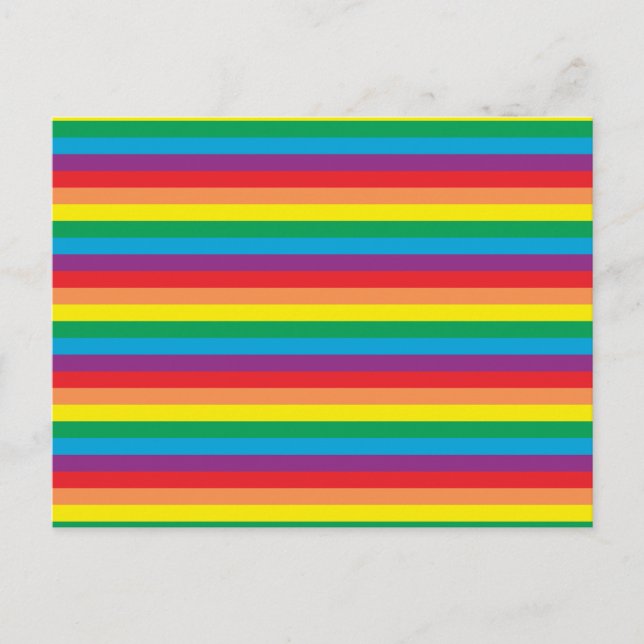 Bara Rainbow Mönster Helg Vykort (Framsida)