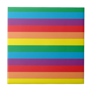 Bara Rainbow Mönster Kakelplatta