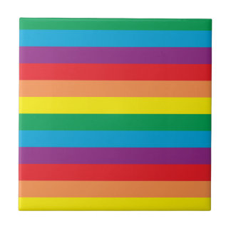 Bara Rainbow Mönster Kakelplatta