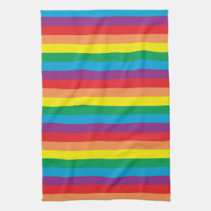 Bara Rainbow Mönster Kökshandduk