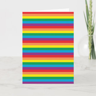 Bara Rainbow Mönster Kort