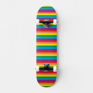 Bara Rainbow Mönster Mini Skateboard Bräda 18,5 Cm
