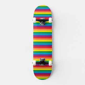 Bara Rainbow Mönster Mini Skateboard Bräda 18,5 Cm