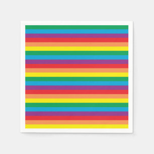 Bara Rainbow Mönster Pappersservett