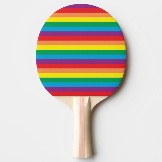 Bara Rainbow Mönster Pingisracket (Framsidan)