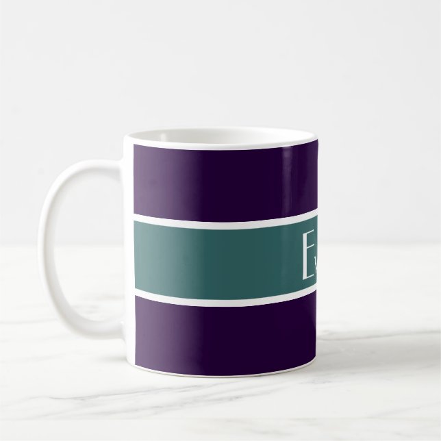 Bara Rand oceanens grönt + ryggen. & NAMN Kaffemugg (Vänster)