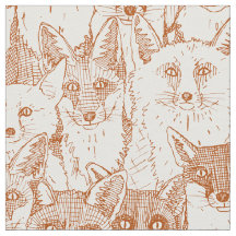 Bara rävar, rosa mjukt vitt tyg